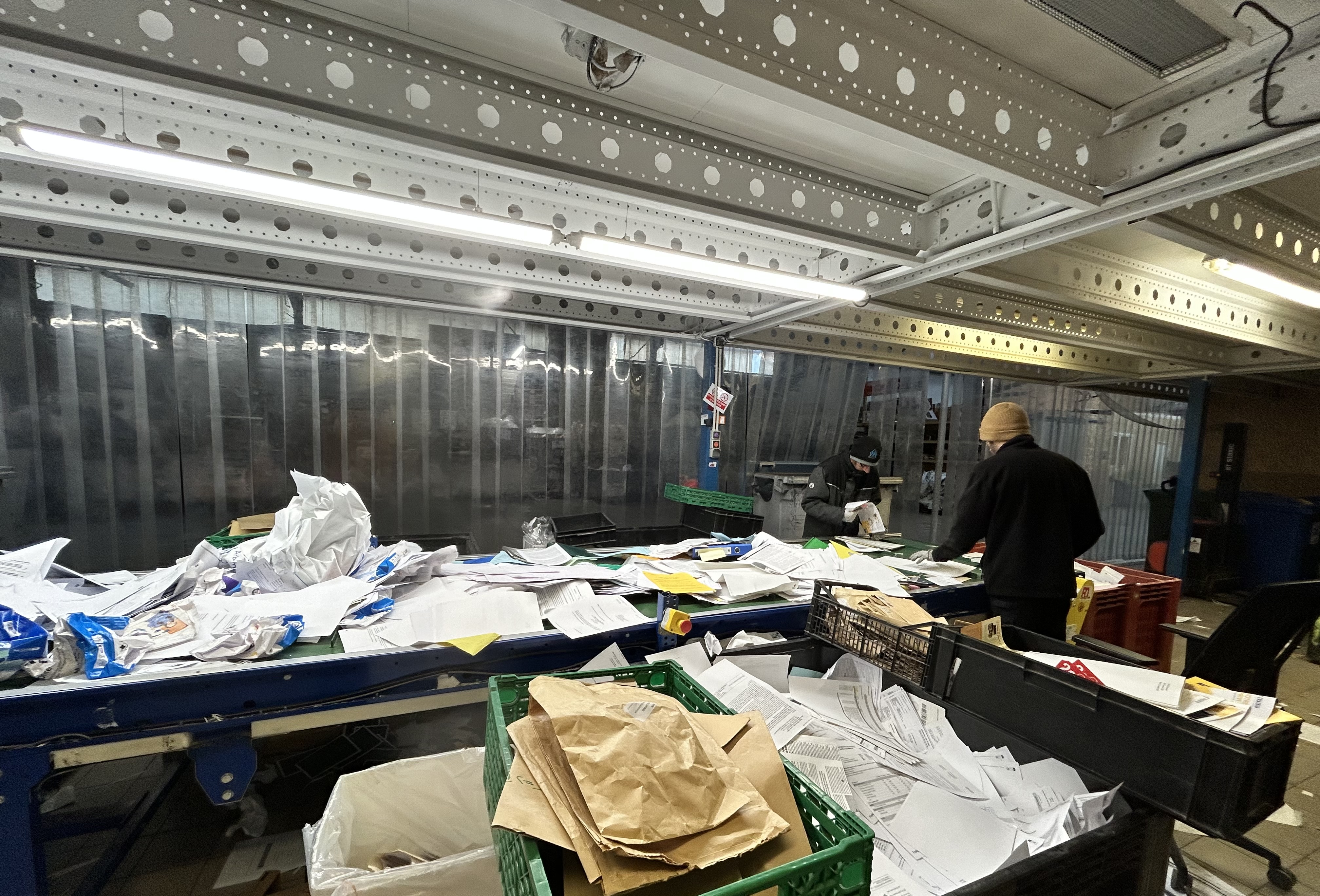 Tri des déchets de bureau